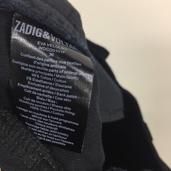 Zadig & Voltaire Eva Skinny Corduroy Pants Black - Picture 4 of 16